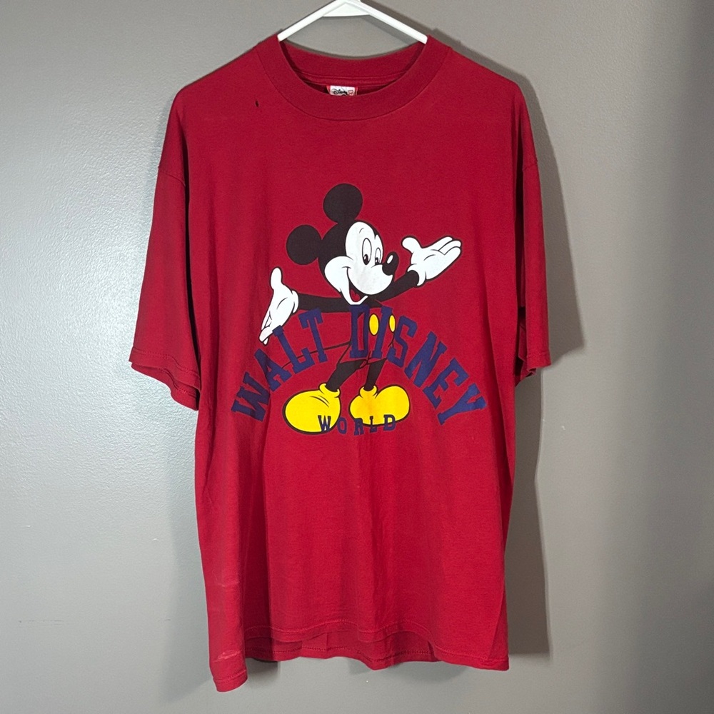 Disney Mickey Mouse Red Shirt XL